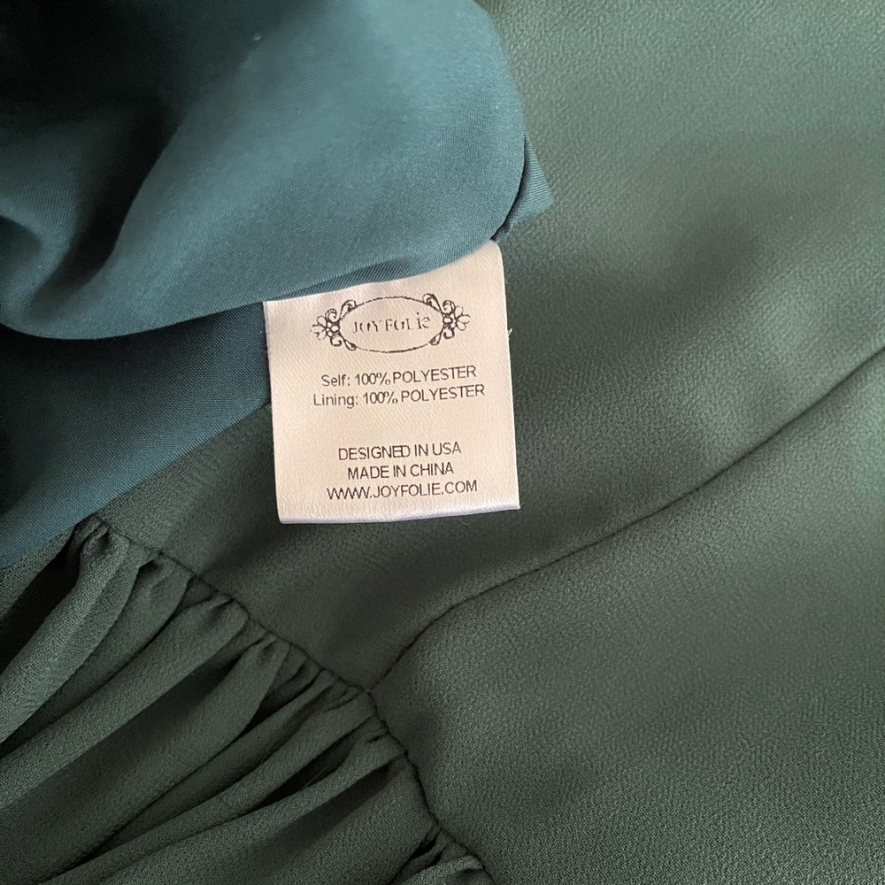Joyfolie Forest Green Long Sleeve Maxi Dress - Picture 14 of 15